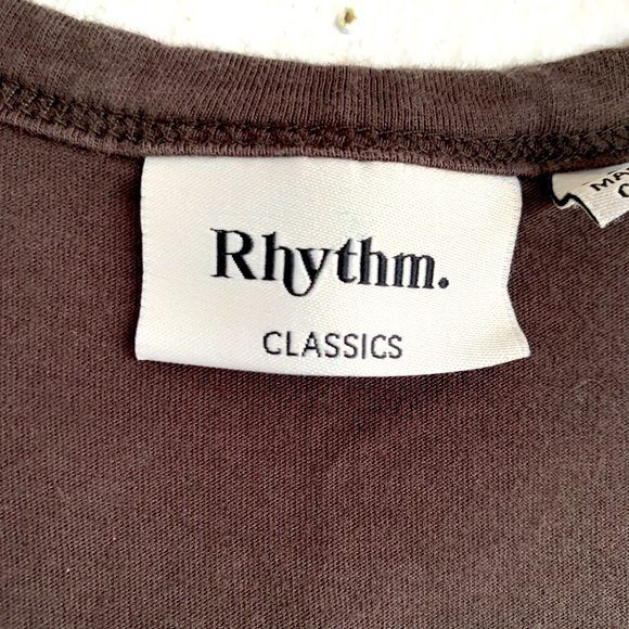 Rhythm Classics T Back Tank Top in Dark Brown - Picture 3 of 6